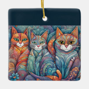 kalmerende katten ornament