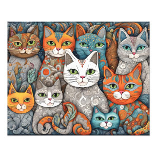 kalmerende katten poster