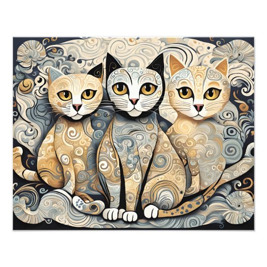kalmerende katten poster (Voorkant)