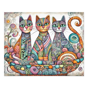 kalmerende katten poster