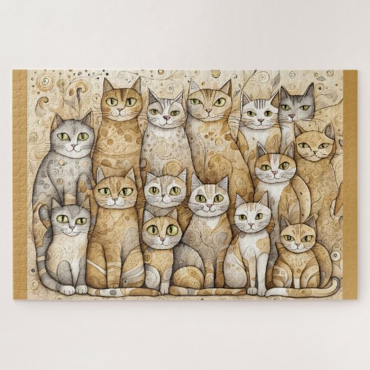 Kalmerende katten puzzel (Horizontaal)