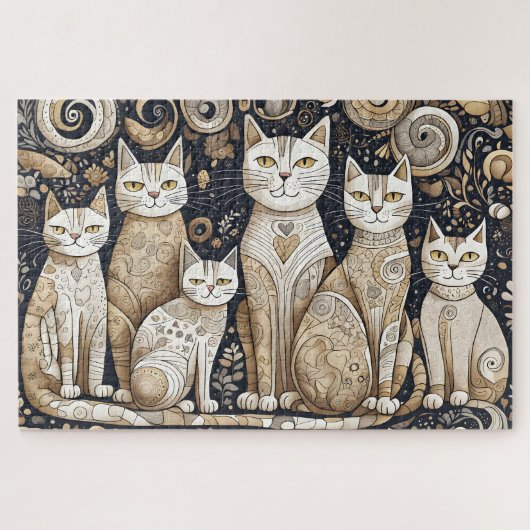 Kalmerende katten puzzel (Horizontaal)