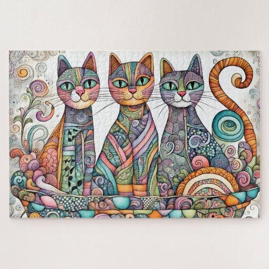 kalmerende katten puzzel (Horizontaal)