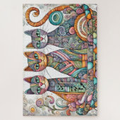 kalmerende katten puzzel (Verticaal)