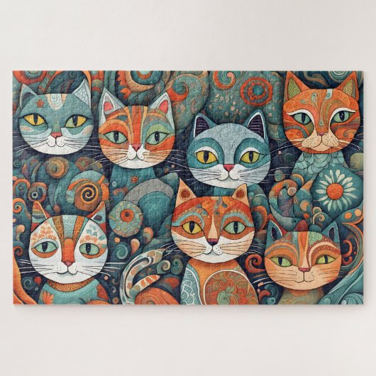 Kalmerende katten puzzel (Horizontaal)