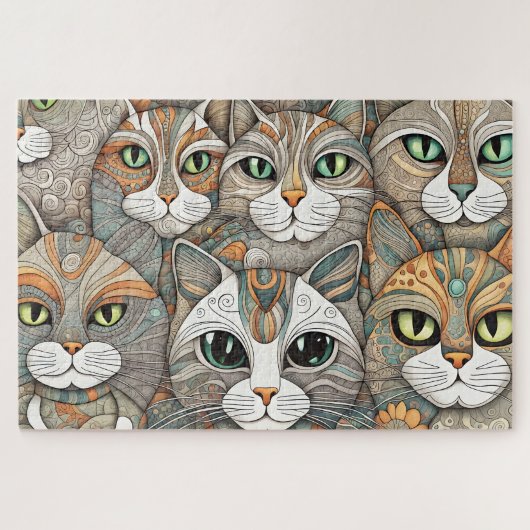 Kalmerende katten puzzel (Horizontaal)
