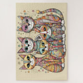 Kalmerende katten puzzel (Verticaal)