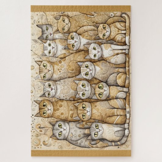 Kalmerende katten puzzel legpuzzel (Verticaal)