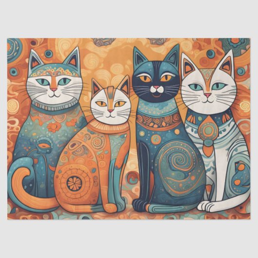 kalmerende katten tissue tissuepapier (Voorkant)