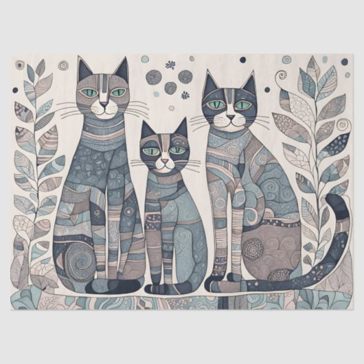 kalmerende katten tissue tissuepapier (Voorkant)