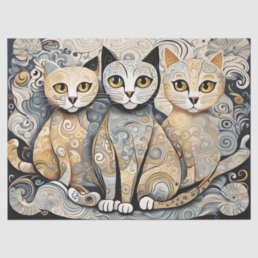 kalmerende katten tissue tissuepapier (Voorkant)