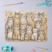 kalmerende katten tissue tissuepapier (Craft)