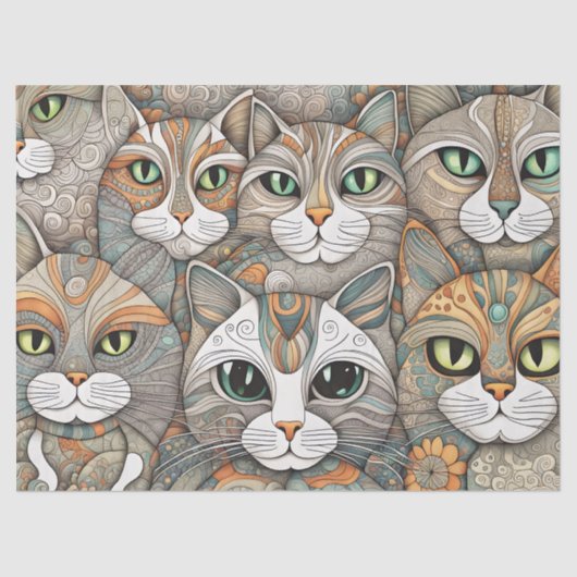 kalmerende katten tissue tissuepapier (Voorkant)