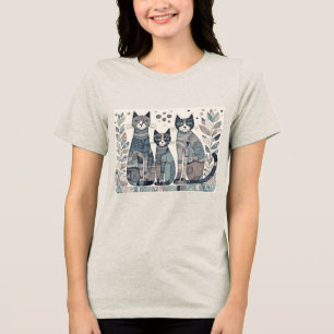 kalmerende katten Tri-Blend T-shirt