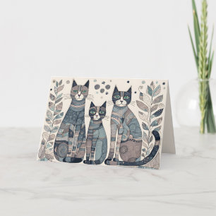 kalmerende katten wenskaart kaart