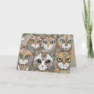kalmerende katten wenskaart kaart