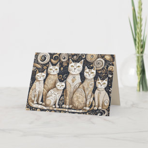 kalmerende katten wenskaart kaart
