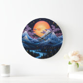 Kalmerende middernachtscène grote klok (Huis)