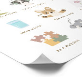 Kalmerende Technieken Poster Kinder Zaal Decor (Hoek)