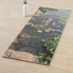 Kalmerende Zen Garden Koi Visvijver Yogamat