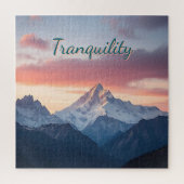 kalmte | Bergen en wolken Legpuzzel (Verticaal)