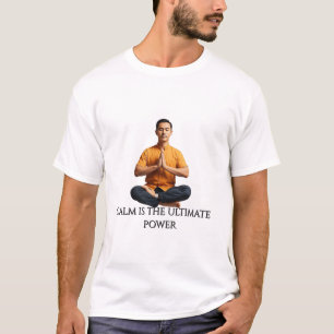 Kalmte is de ultieme kracht - zwevende meditatie t-shirt