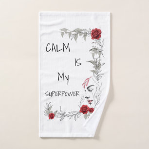 Kalmte Is Mijn Superkracht Zelfvertrouwen & Vert Handdoek