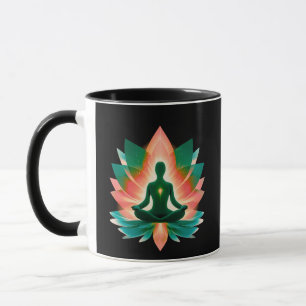 Kalmte Kracht Meditatie Aura Kunst Mok