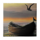 Kalmte - Waterverf art Tegeltje (Voorkant)