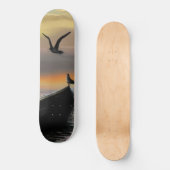 Kalmte - Waterverf Skateboard (Voorkant)
