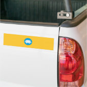 Kalmukse vlag bumpersticker (Op Truck)
