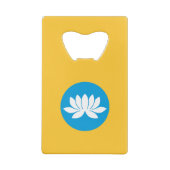 Kalmukse vlag kredietkaart flessenopener (Achterkant)