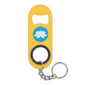 Kalmukse vlag mini flessenopener (Achterkant)