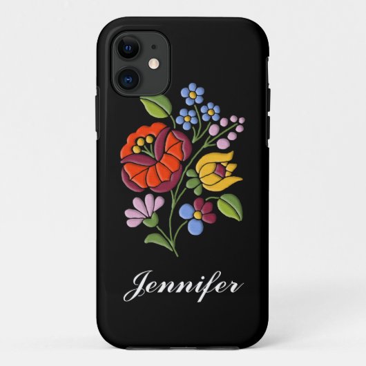 Kalocsa Embroidery - Hongaarse Folk Art Case-Mate iPhone Case (Achterkant)