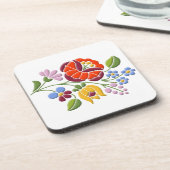 Kalocsa Embroidery - Hongaarse Folk Art Onderzetter (Linkerzijde)