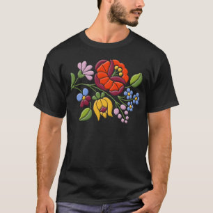Kalocsa Embroidery - Hongaarse Folk Art T-shirt
