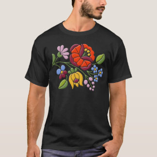 Kalocsa Embroidery - Hongaarse Folk Art T-shirt