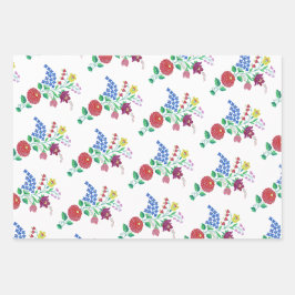 Kalocsa Flowers Hungarian Folk Art Garden Inpakpapier Vel
