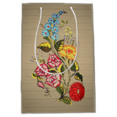 kalocsai floral motifs- hout medium cadeauzakje (Voorkant)