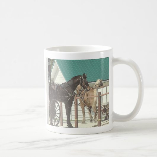 Kalona Amish Horses Koffiemok (Rechts)