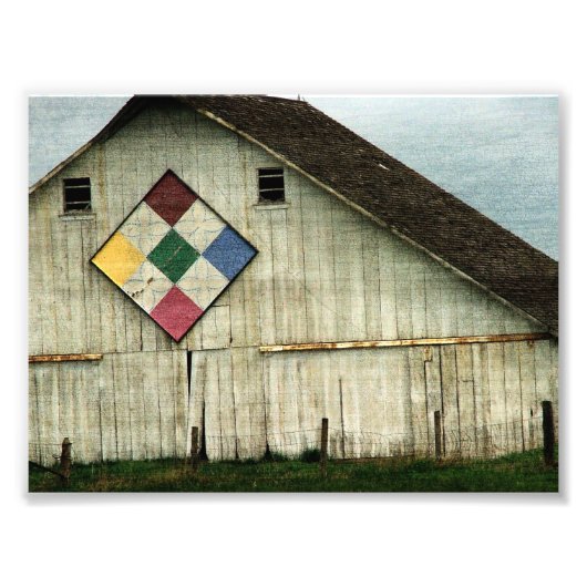 Kalona Barn Quilt Foto Afdruk (Voorkant)