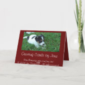 Kalverliefde Feestdagen Kaart (Achterkant)