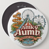 Kalyan Amusement Park Water Wave Buttonnen Ronde Button 6,0 Cm (Voorkant /achterkant)