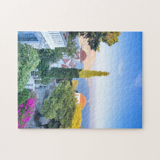 Kalymnos - Agios Savvas Uitzicht Puzzle Legpuzzel (Horizontaal)