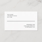 Kam Hair Stylist Kapsalon Flat Visitekaartje (Achterkant)