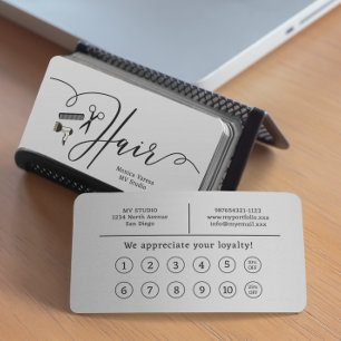 Kam Kapsalon Kapper Plat Loyalty Card