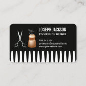 Kam | Sprayfles en schaar Visitekaartje (Voorkant)