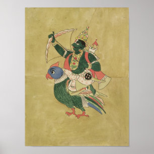 Kama, God van Liefde, 18e tot 19e eeuw Poster