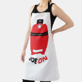 Kamado 'Joe ON' Red BBQ Grilling Low en Slow T-Sh Schort (Insitu)