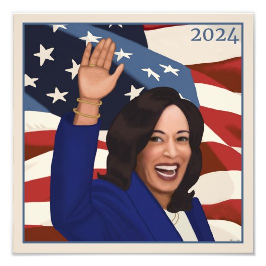 Kamala 2024 foto afdruk (Voorkant)